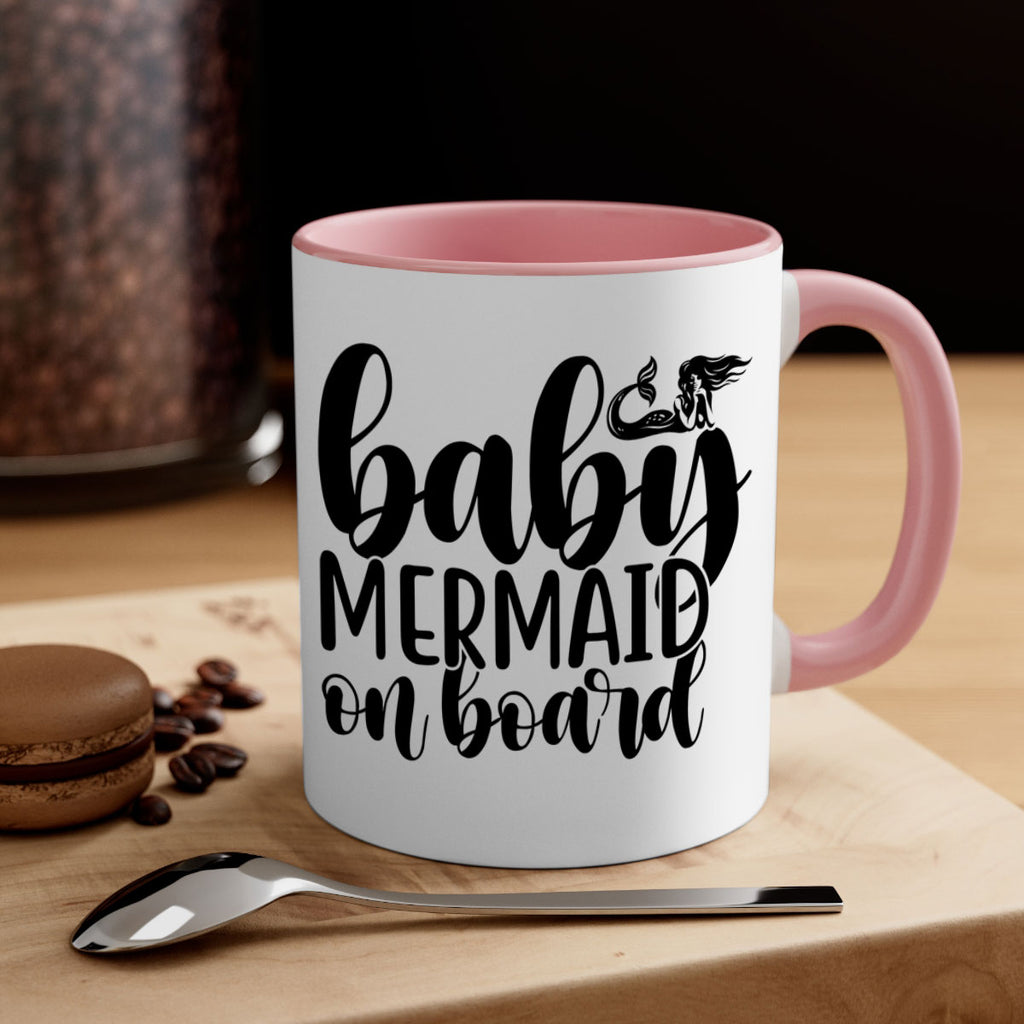 Baby mermaid on board 41#- mermaid-Mug / Coffee Cup