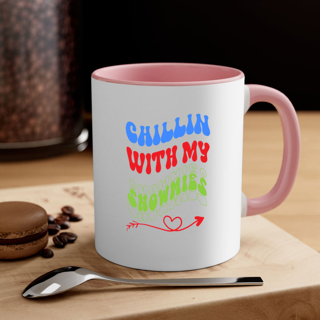 Chillin with my snowmies 42#- winter-Mug / Coffee Cup