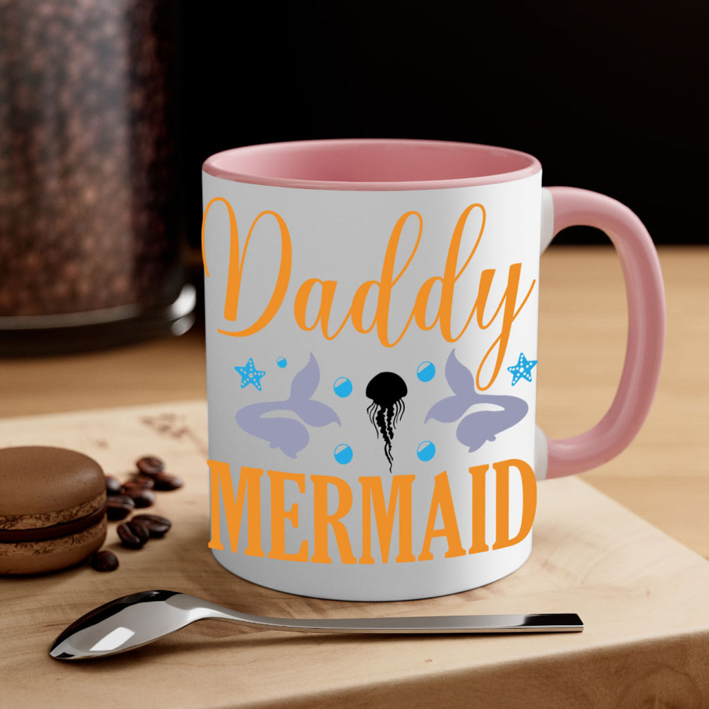 Daddy Mermaid Design 113#- mermaid-Mug / Coffee Cup