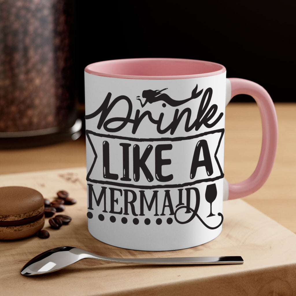 Drink like a mermaid 147#- mermaid-Mug / Coffee Cup