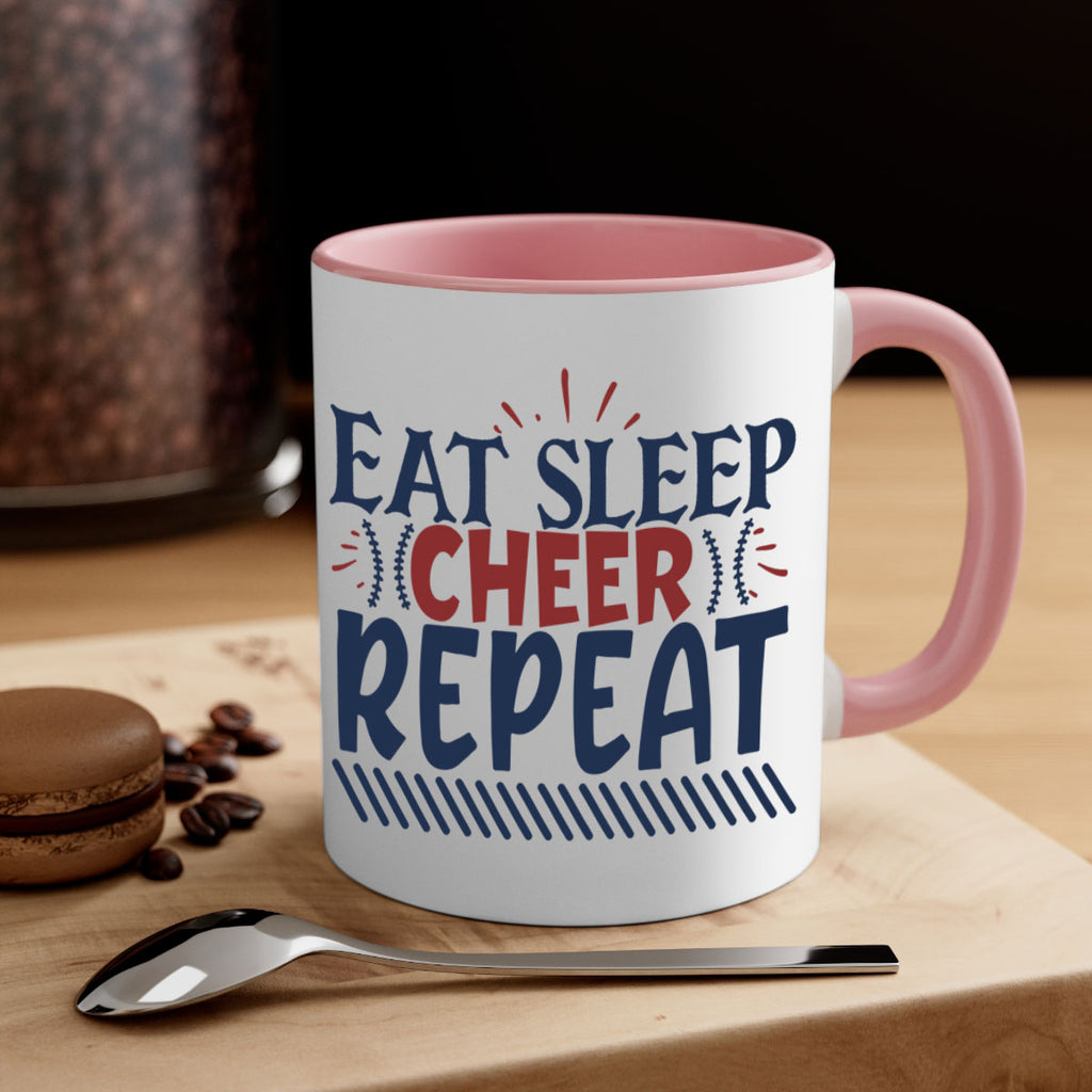 Eat sleep cheer repeat 1547#- football-Mug / Coffee Cup