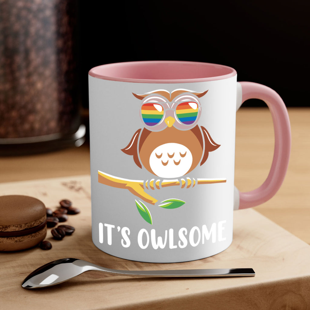 Funny Owl Gift Im Owlsome A TurtleRabbit 7#- owl-Mug / Coffee Cup