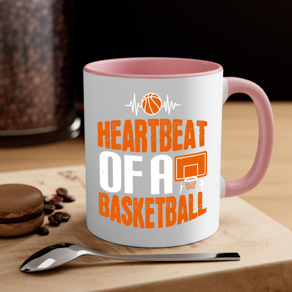 Heartbeat of a basketball 1191#- basketball-Mug / Coffee Cup