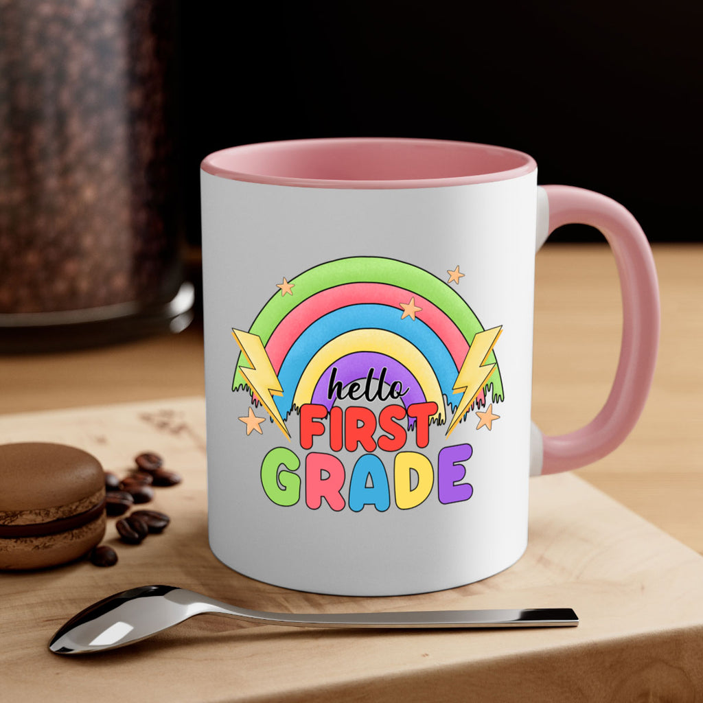 Hello 1st Grade Rainbow 13#- First Grade-Mug / Coffee Cup