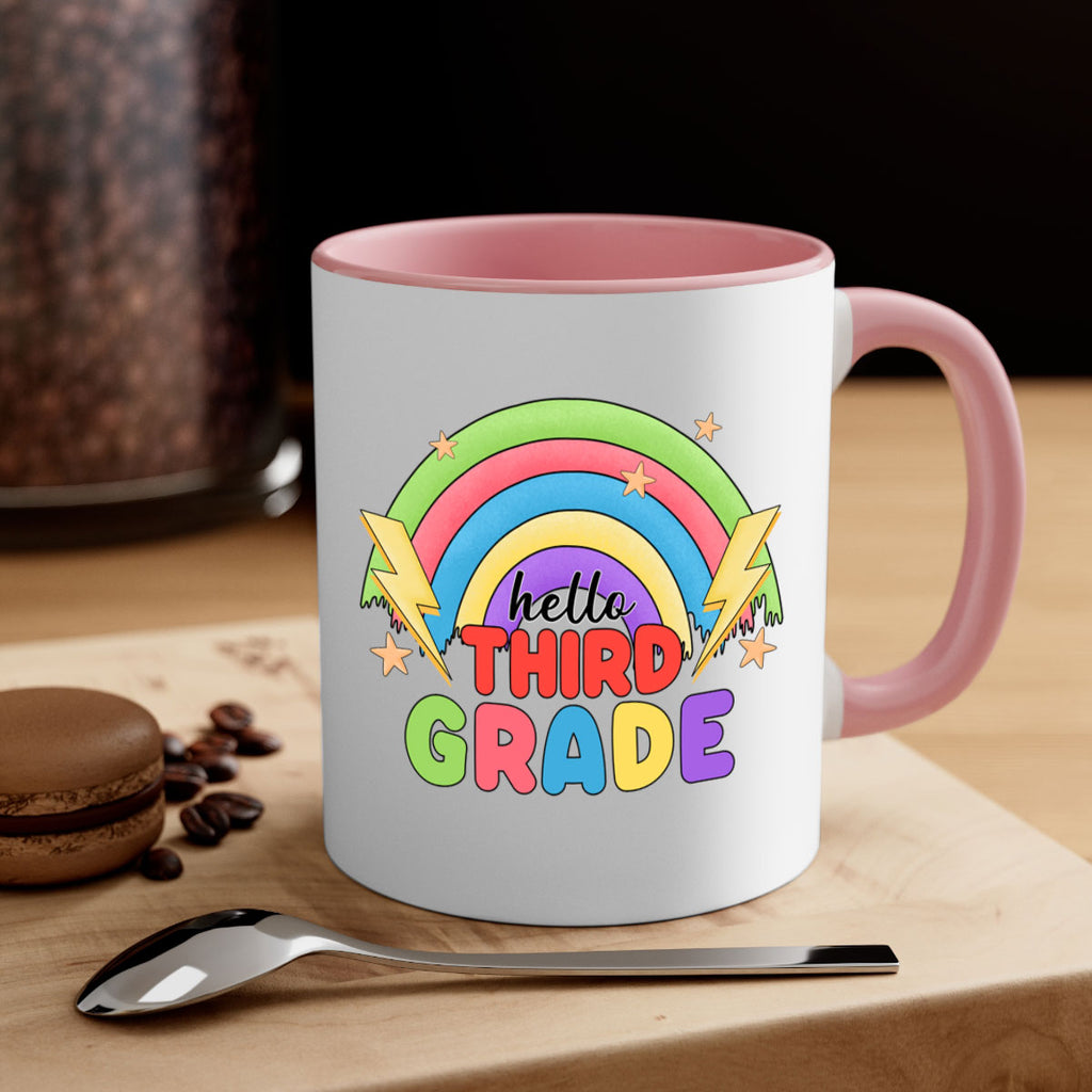Hello 3rd Grade Rainbow 12#- Third Grade-Mug / Coffee Cup