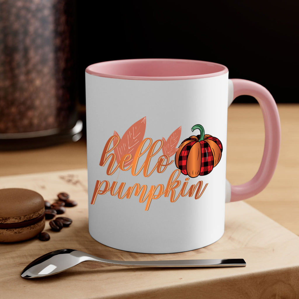 Hello Pumpkin 294#- fall-Mug / Coffee Cup