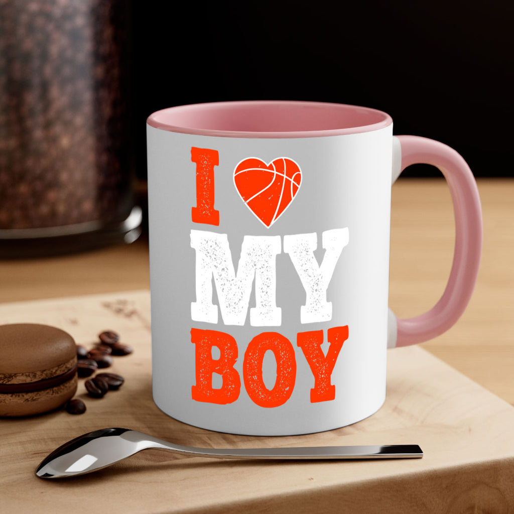 I love my boy 1108#- basketball-Mug / Coffee Cup