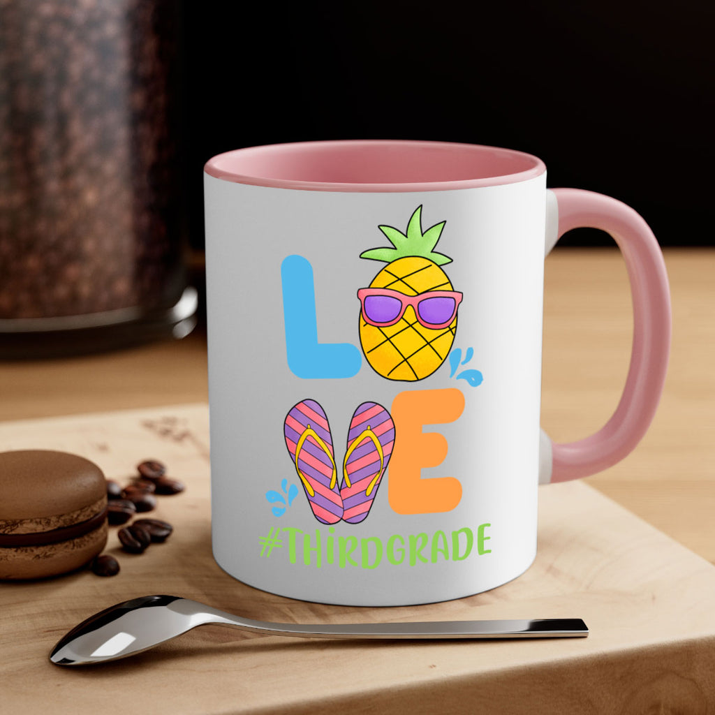 LOVE 3rd Grade Summer Pineapple 17#- Third Grade-Mug / Coffee Cup