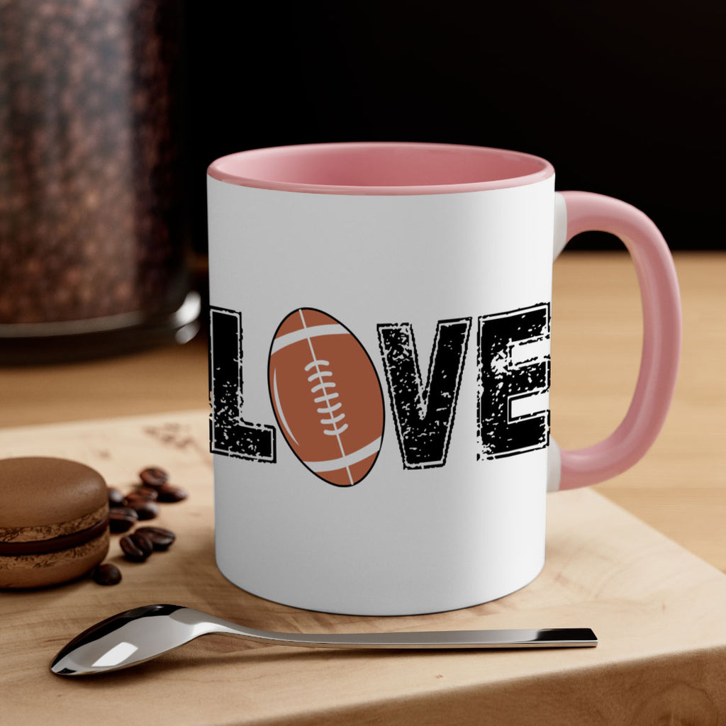 Love 739#- football-Mug / Coffee Cup