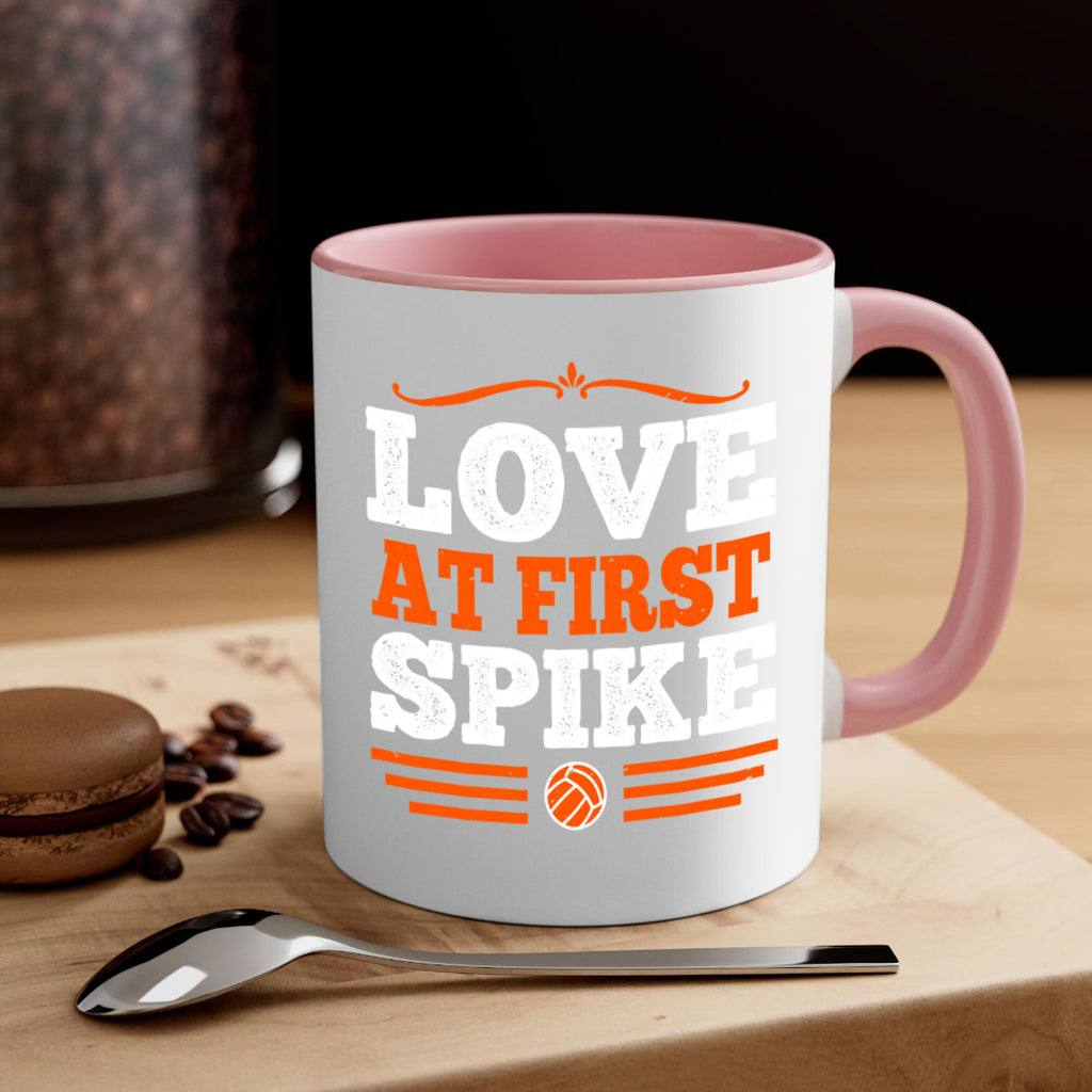 Love at first spike 735#- basketball-Mug / Coffee Cup