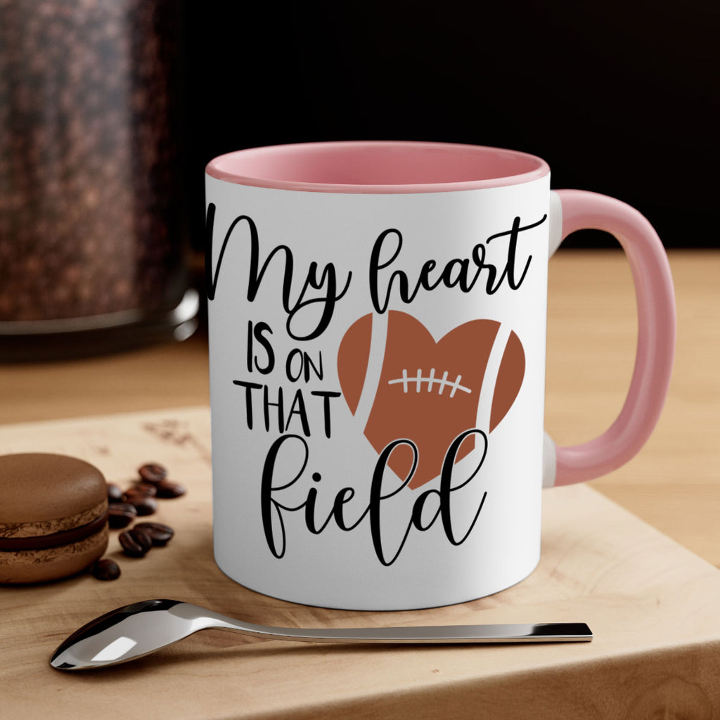 My heart is on that field 639#- football-Mug / Coffee Cup