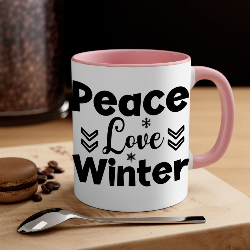 Peace Love Winter333#- winter-Mug / Coffee Cup