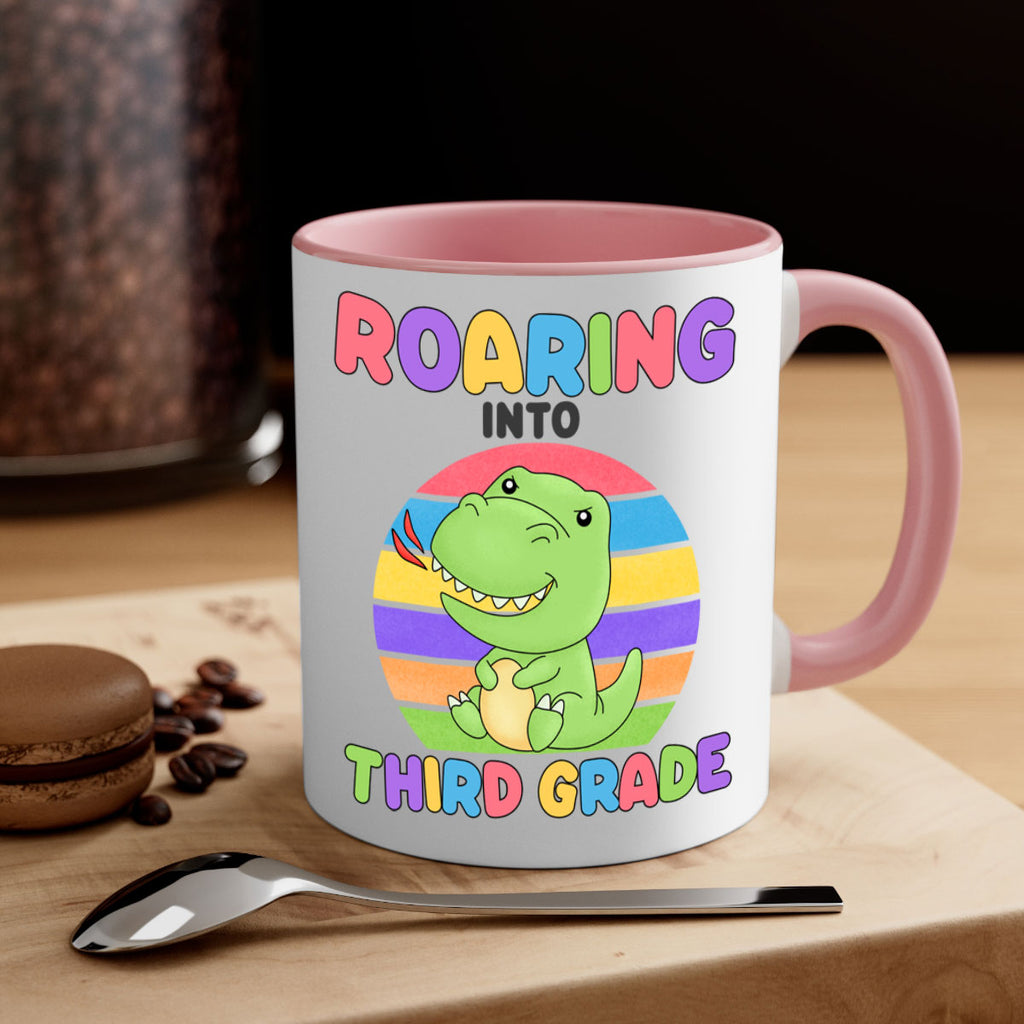Roaring to 3rd Grade Trex 23#- Third Grade-Mug / Coffee Cup