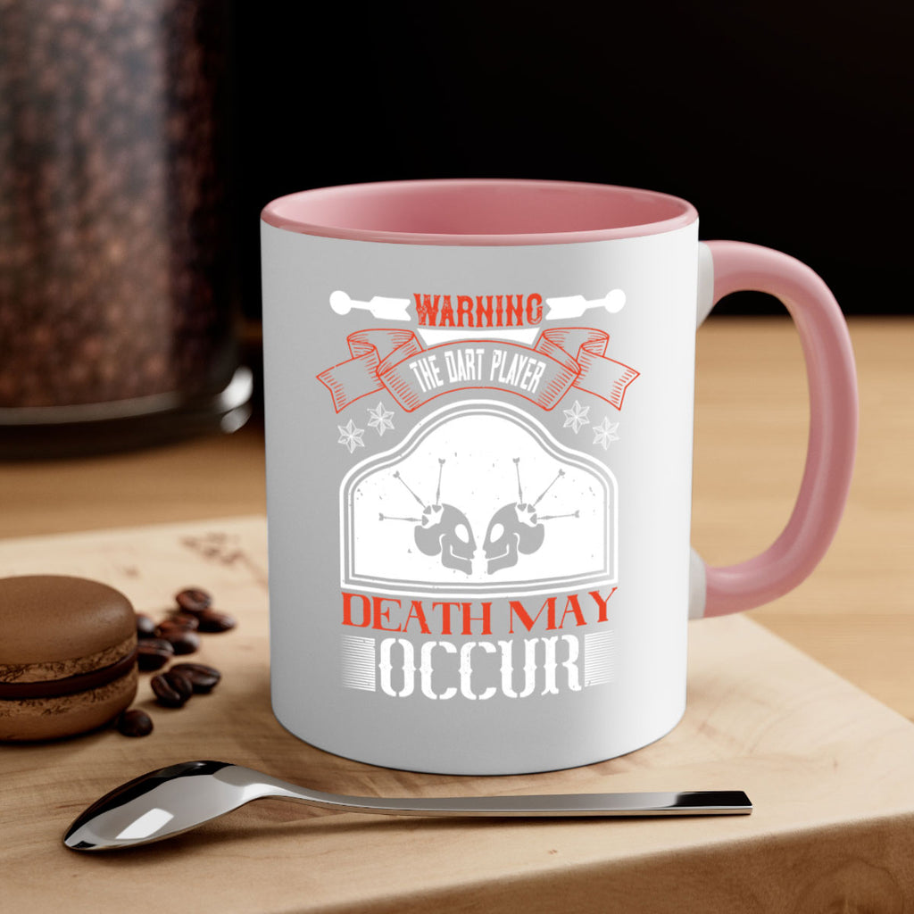 Warning the dart player death may occur 1764#- darts-Mug / Coffee Cup