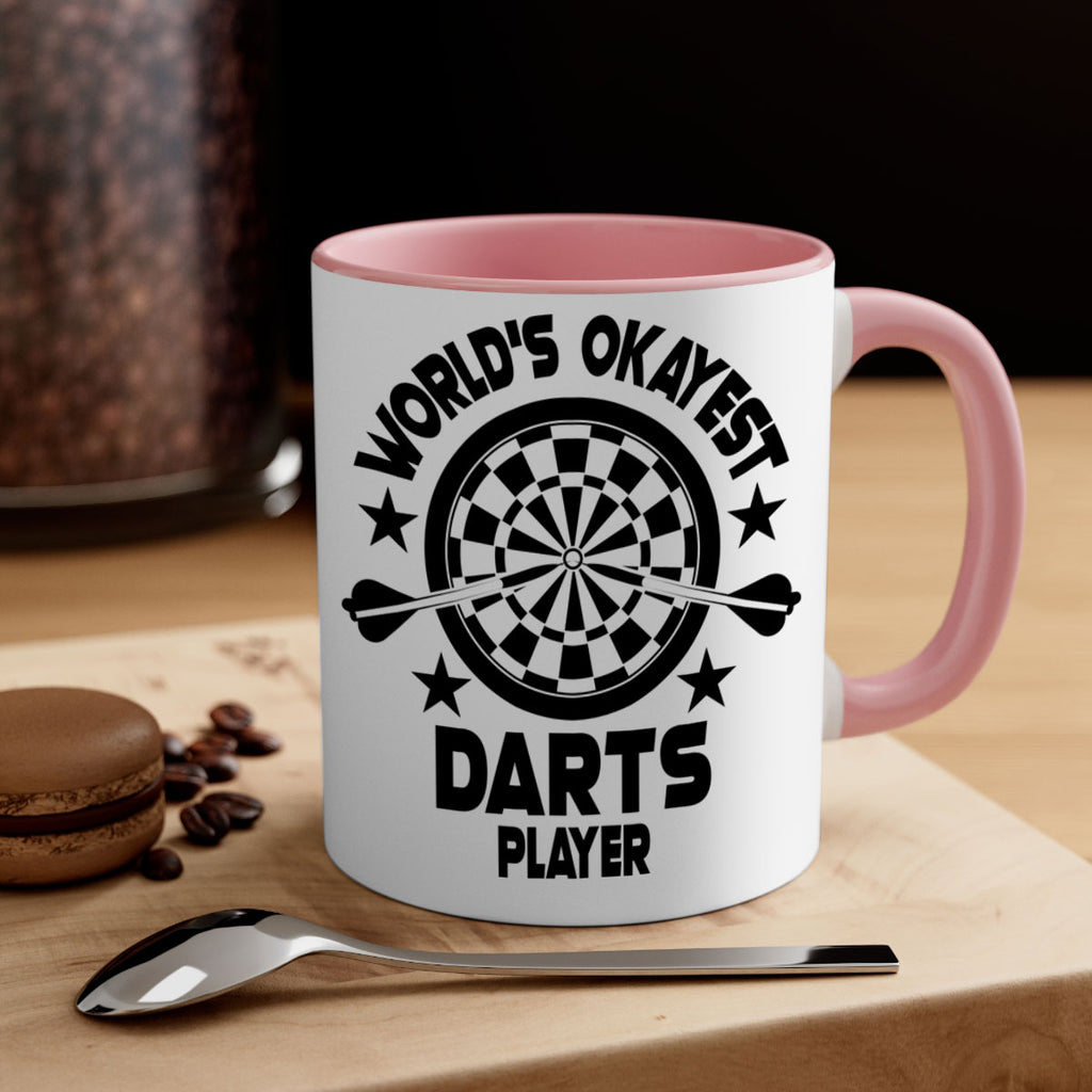 Worlds okayest Darts player 28#- darts-Mug / Coffee Cup