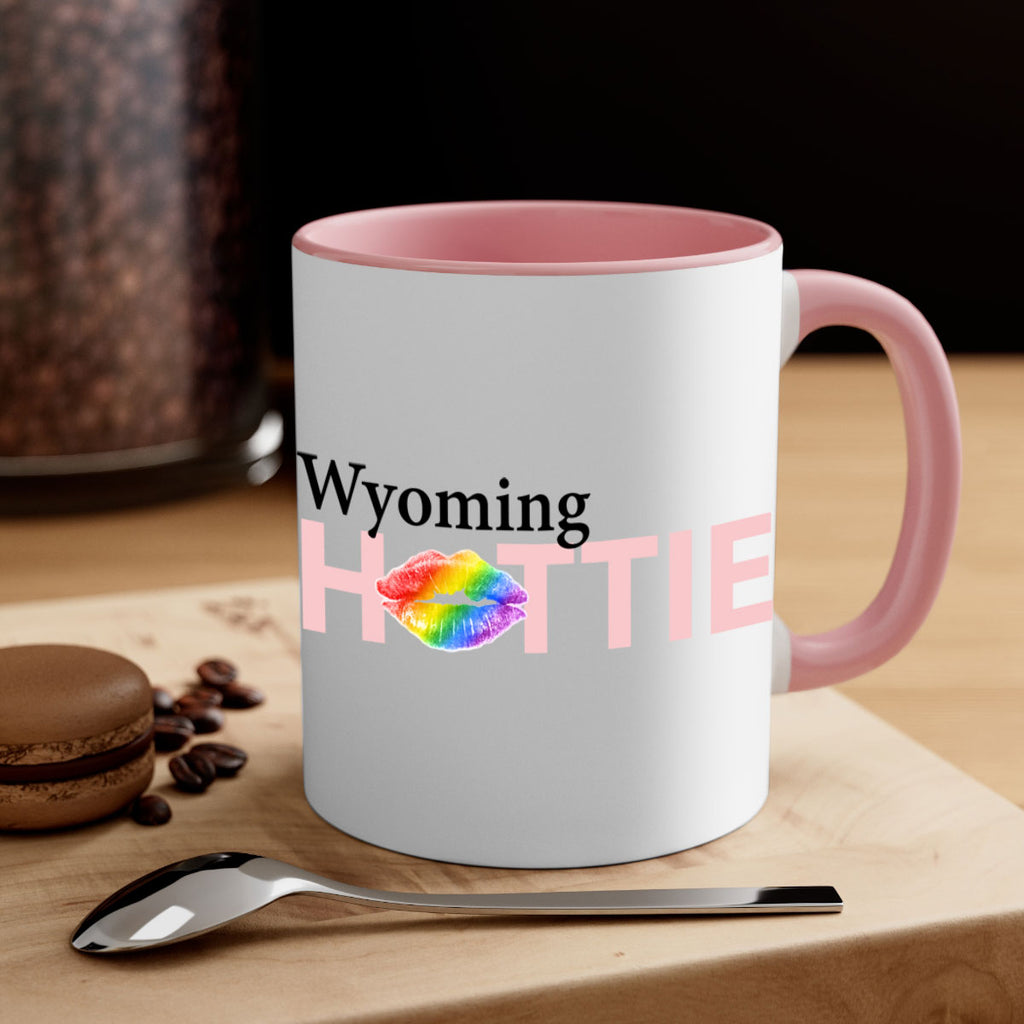 Wyoming Hottie with rainbow lips 50#- Hottie Collection-Mug / Coffee Cup
