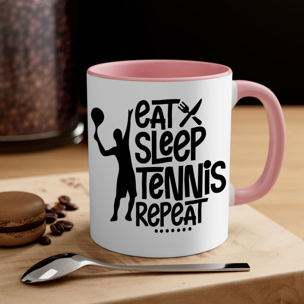 eat sleep Tennis repeat 1308#- tennis-Mug / Coffee Cup