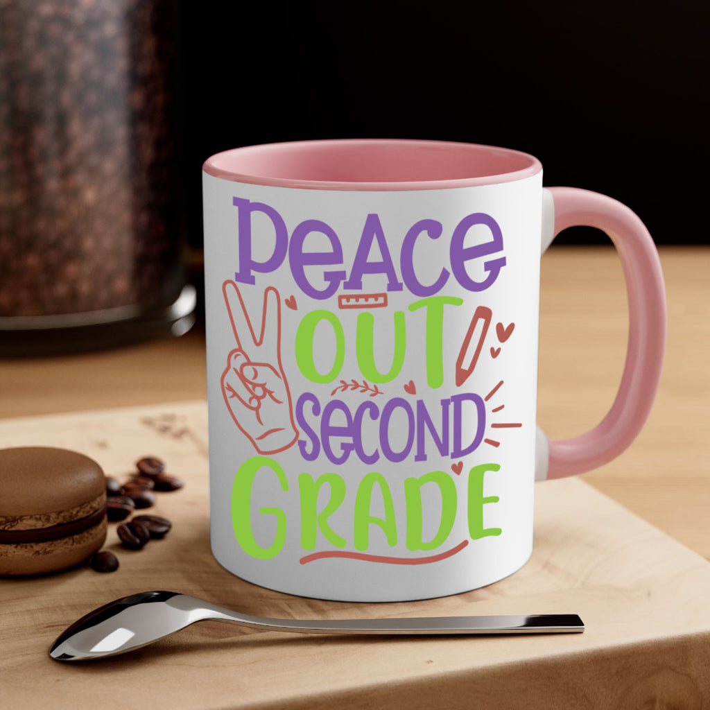 peace out 2nd grade 1#- second grade-Mug / Coffee Cup