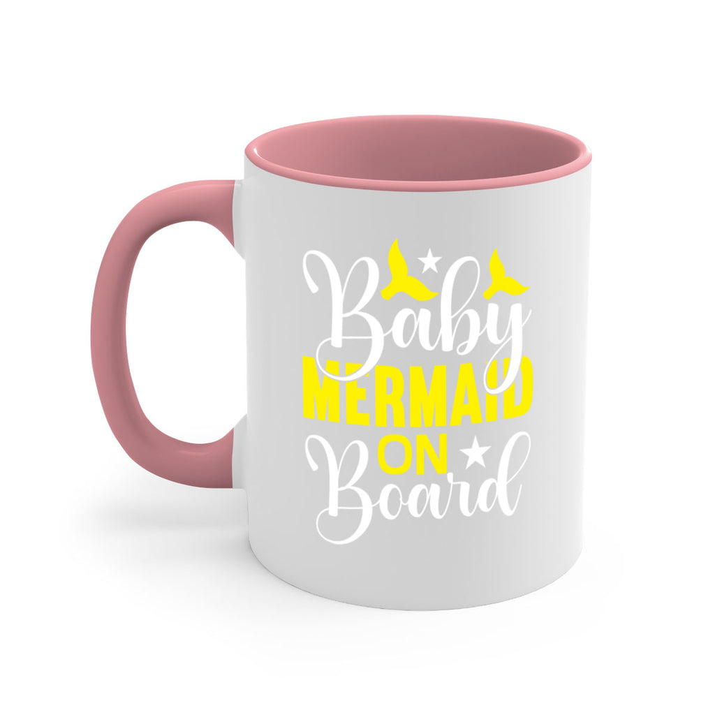 Baby Mermaid on Board 21#- mermaid-Mug / Coffee Cup