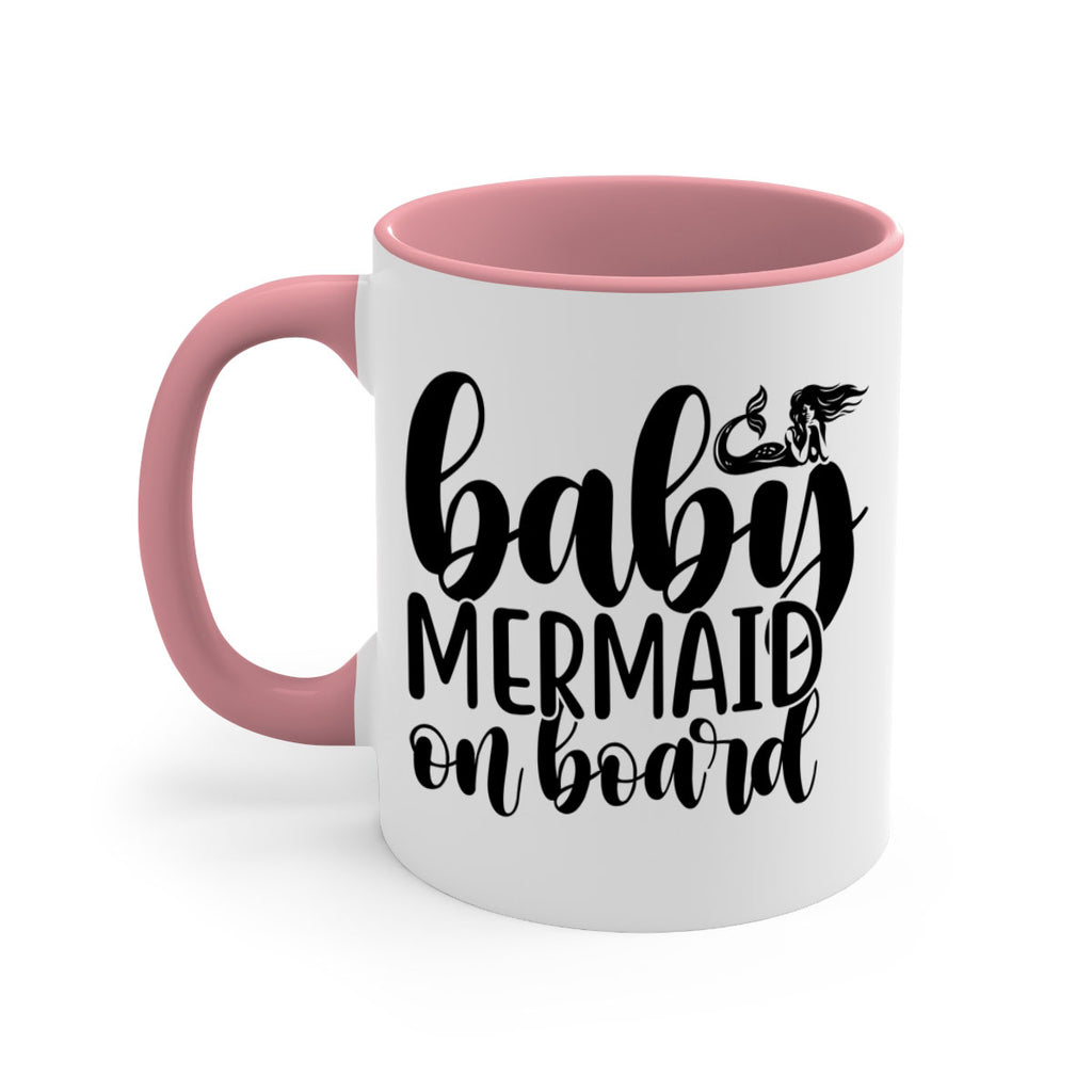 Baby mermaid on board 41#- mermaid-Mug / Coffee Cup