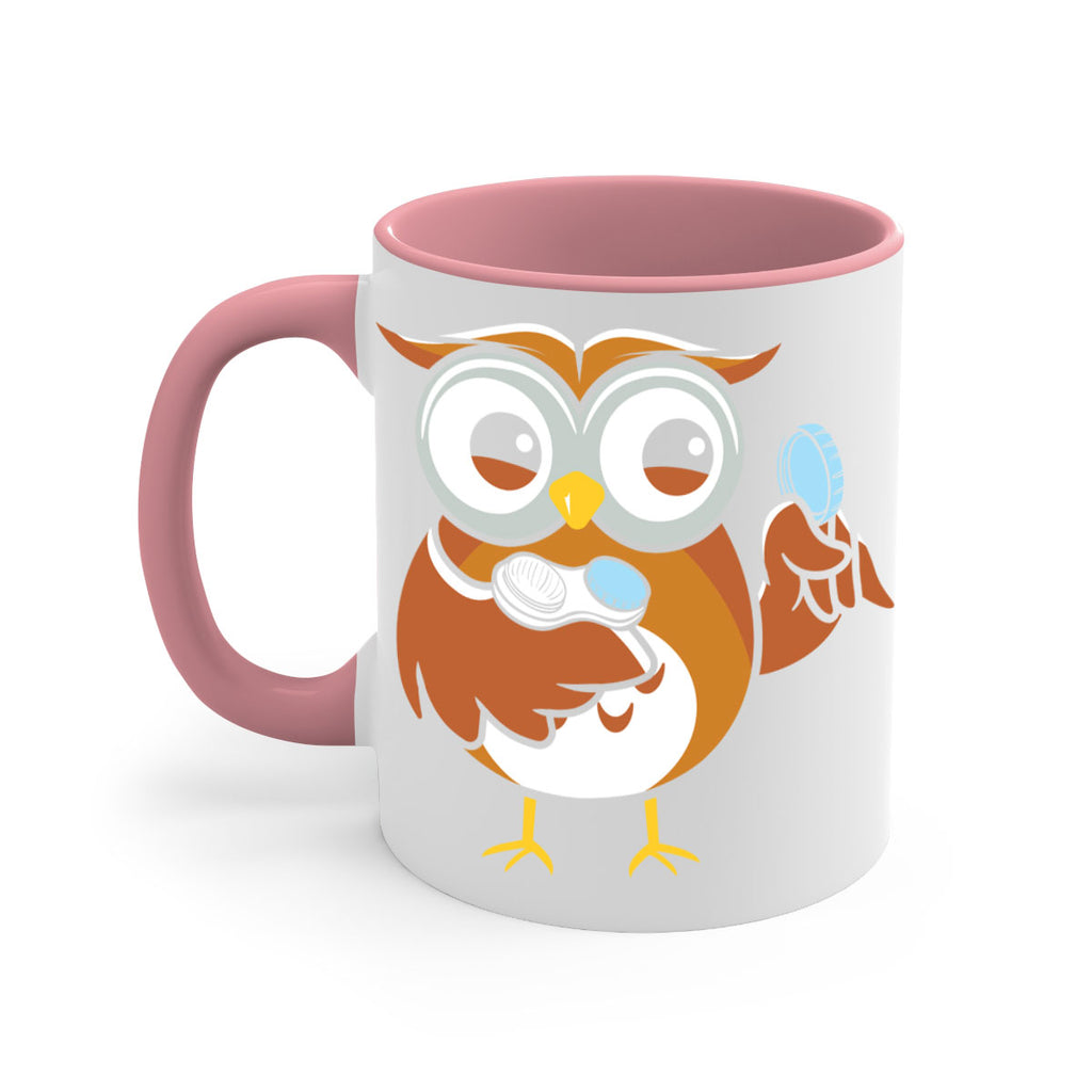 Funny Owl Contact Lens Case A TurtleRabbit 6#- owl-Mug / Coffee Cup