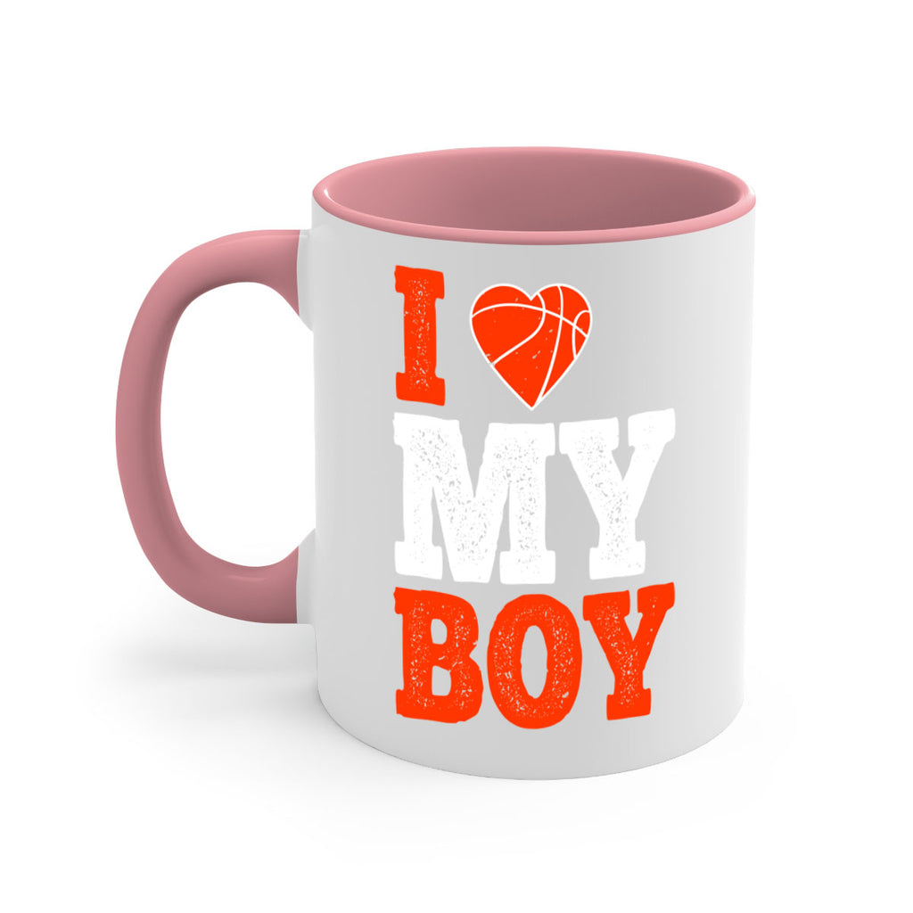 I love my boy 1108#- basketball-Mug / Coffee Cup