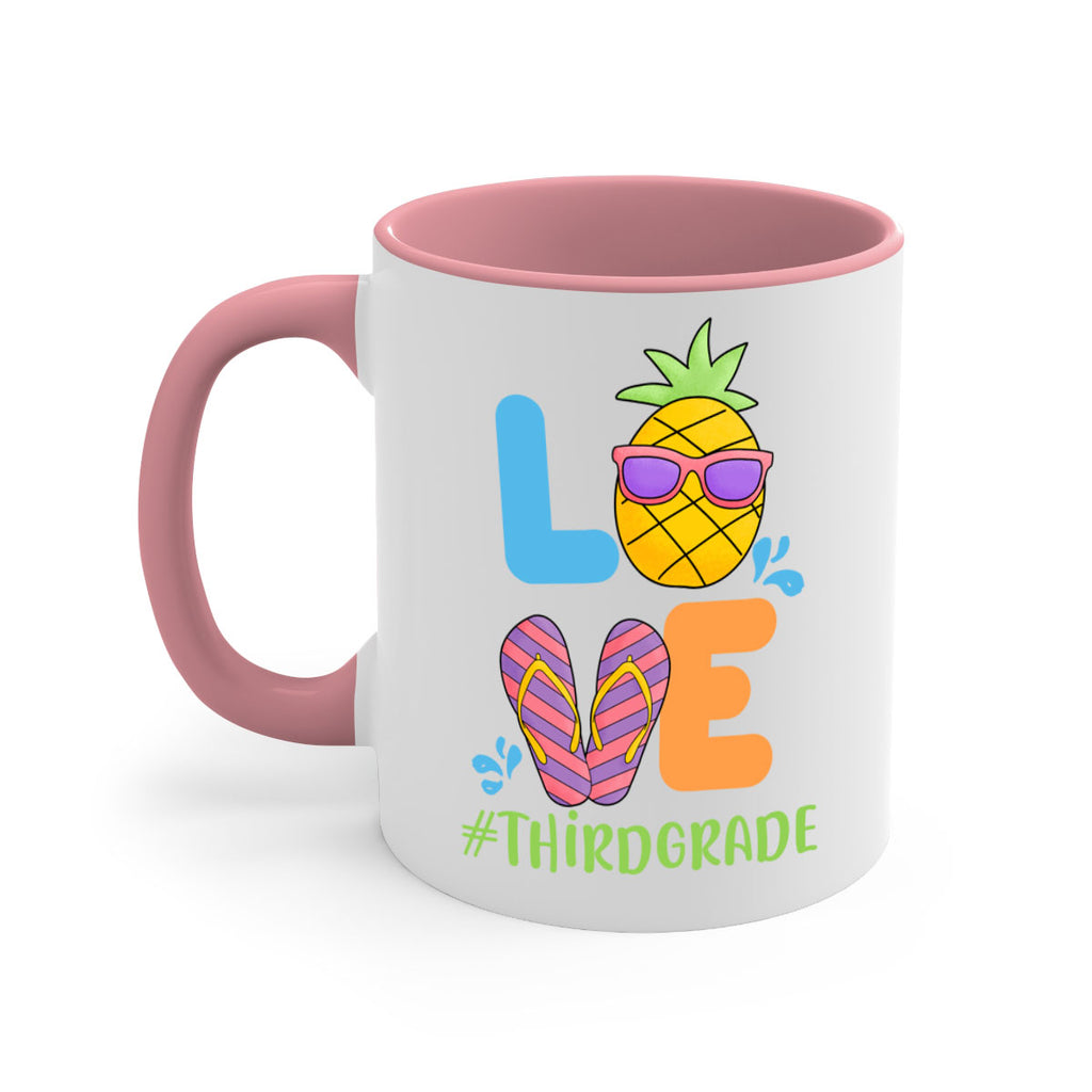 LOVE 3rd Grade Summer Pineapple 17#- Third Grade-Mug / Coffee Cup