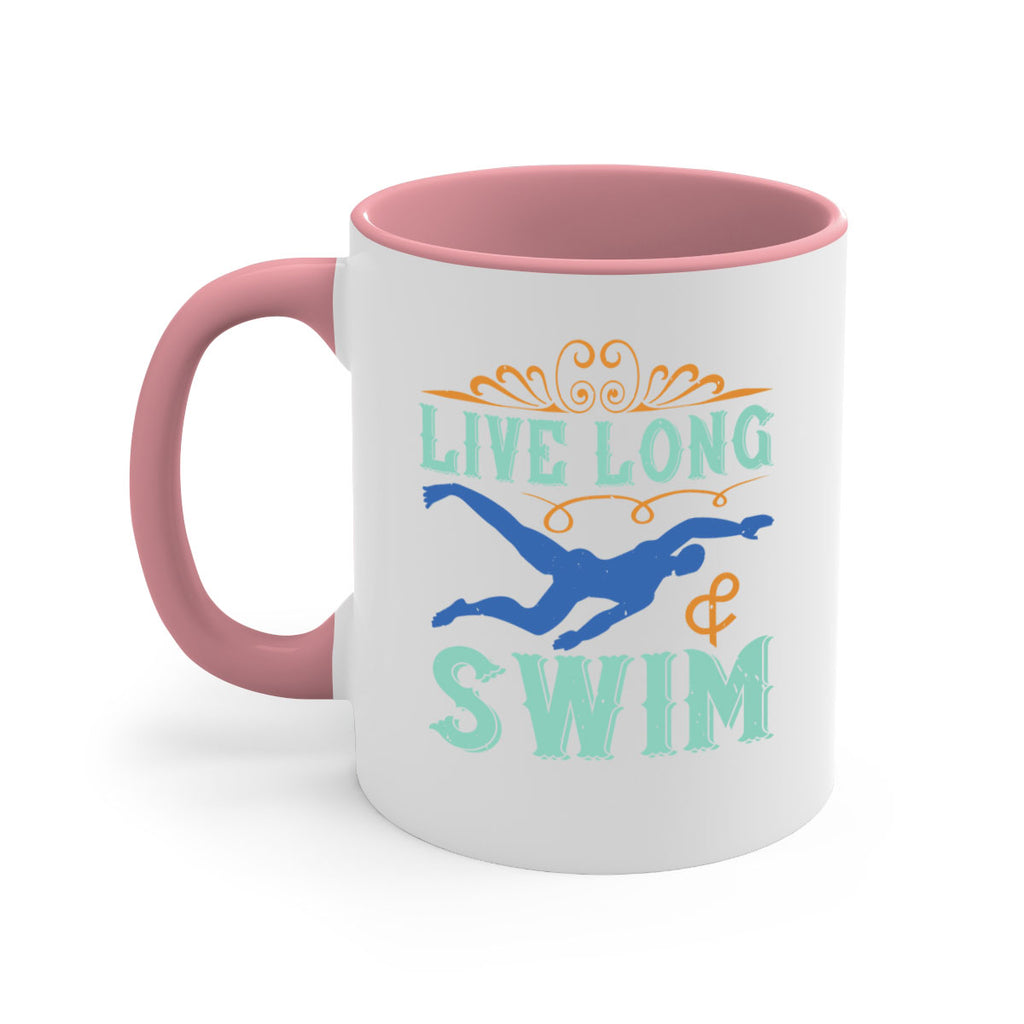 Live long swim 835#- swimming-Mug / Coffee Cup