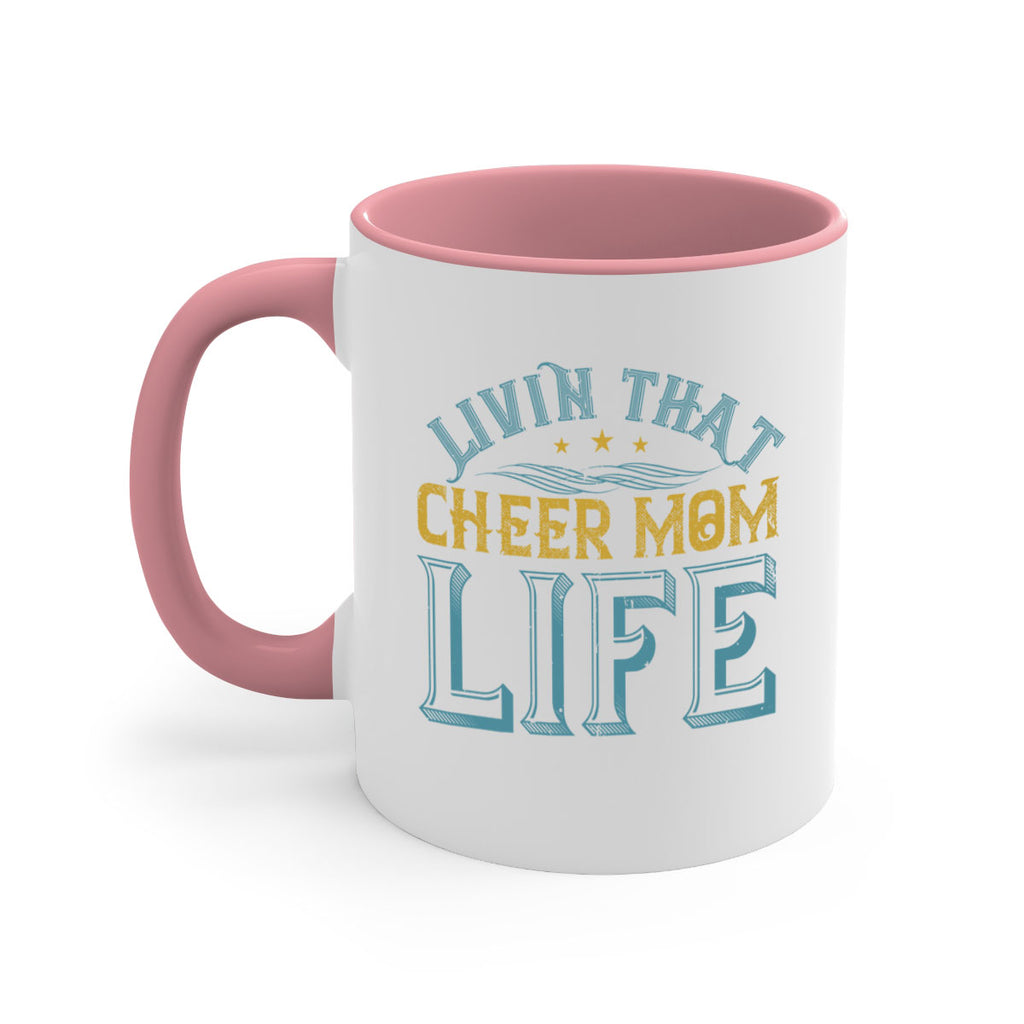 Livin that cheer mom life 786#- football-Mug / Coffee Cup