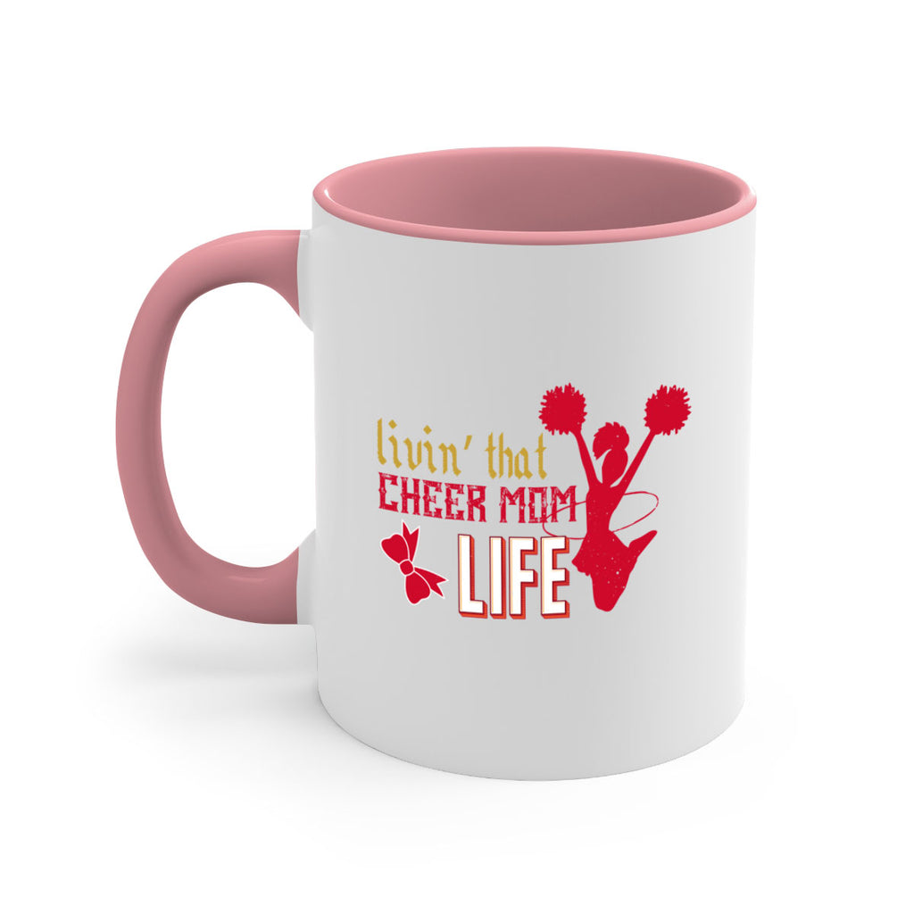 Livin that cheer mom life 787#- football-Mug / Coffee Cup