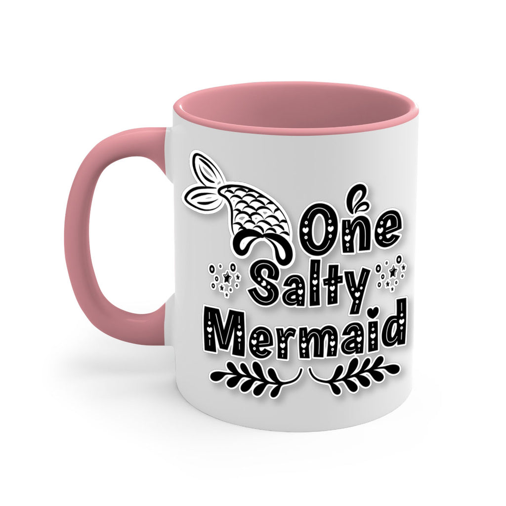 One Salty Mermaid 528#- mermaid-Mug / Coffee Cup