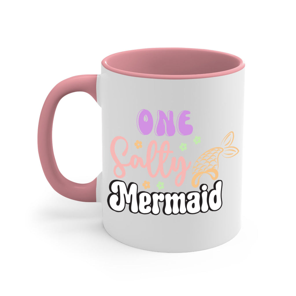 One Salty Mermaid 529#- mermaid-Mug / Coffee Cup