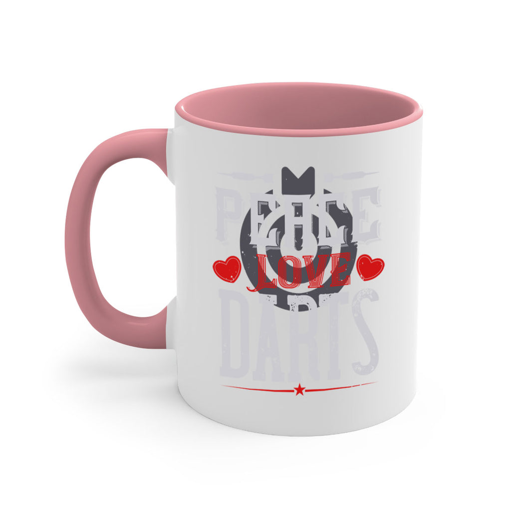 Peace Love Darts 1875#- darts-Mug / Coffee Cup
