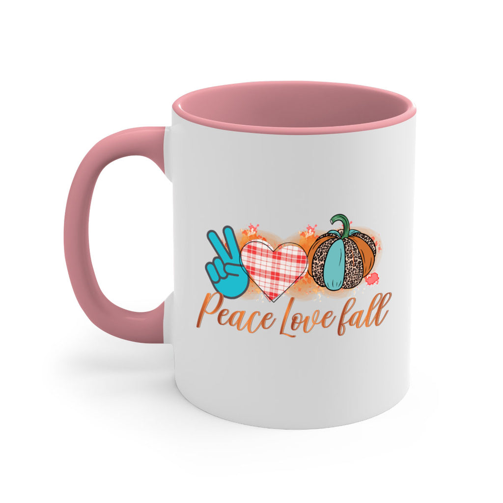 Peace Love Fall 466#- fall-Mug / Coffee Cup