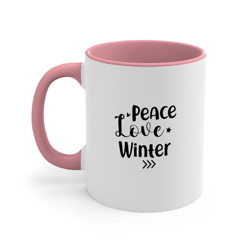 Peace Love Winter 332#- winter-Mug / Coffee Cup