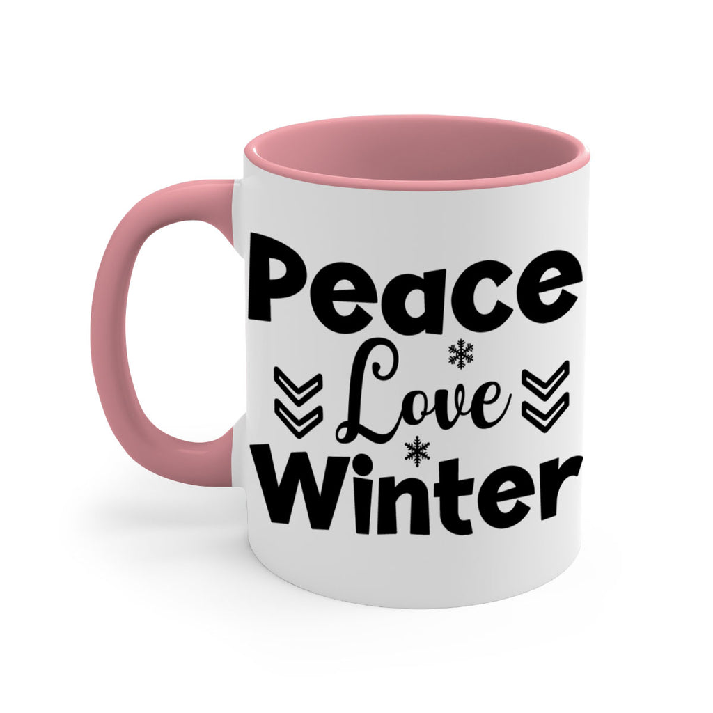 Peace Love Winter333#- winter-Mug / Coffee Cup