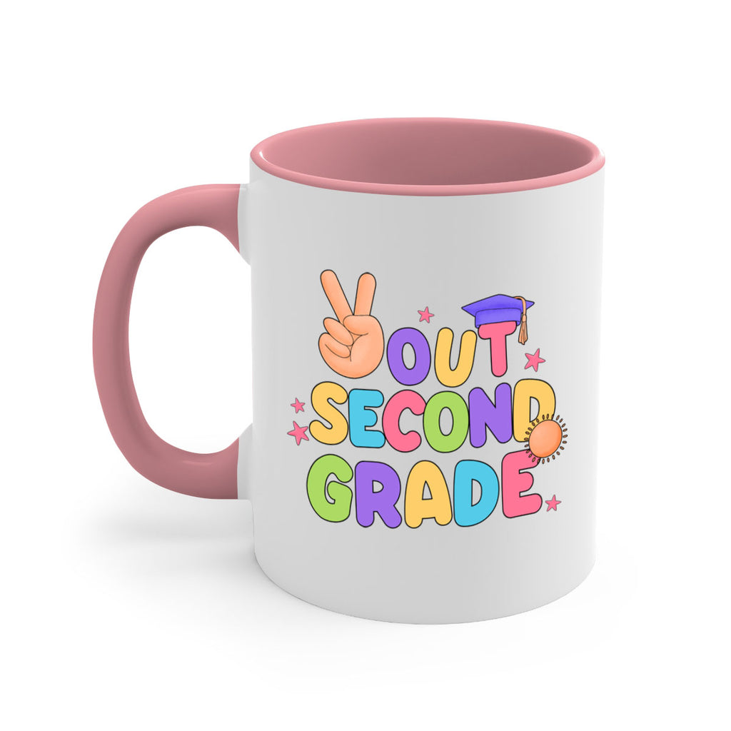 Peace Out 2nd Grade Peace 18#- second grade-Mug / Coffee Cup