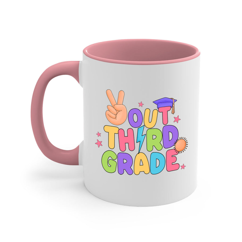 Peace Out 3rd Grade Peace 18#- Third Grade-Mug / Coffee Cup