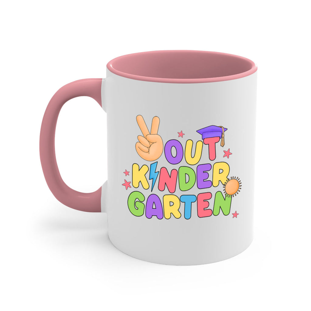 Peace Out Kindergarten Peace Hand 14#- Kindergarten-Mug / Coffee Cup