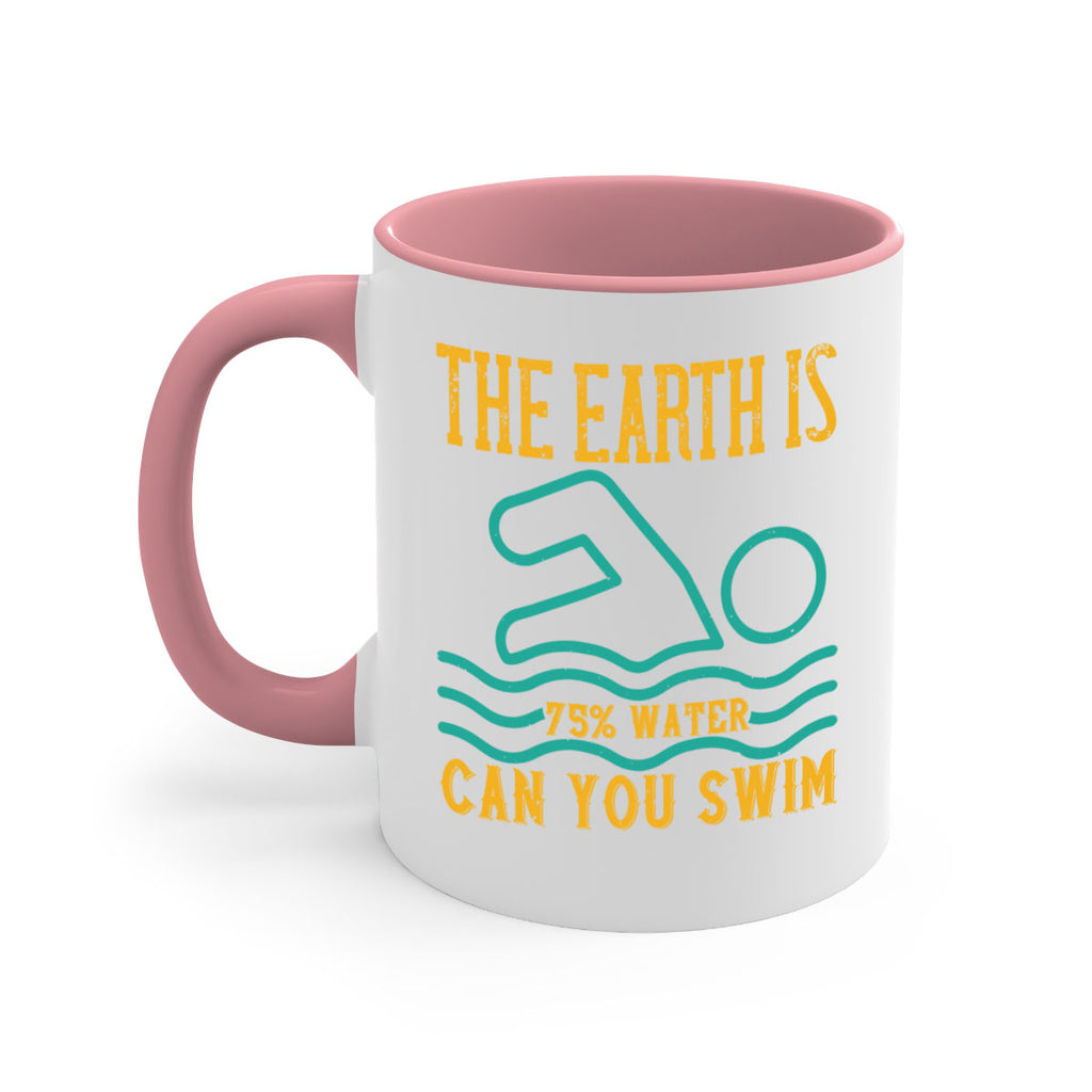 THE EARTH IS WATER CAN YOU SWIM 204#- swimming-Mug / Coffee Cup