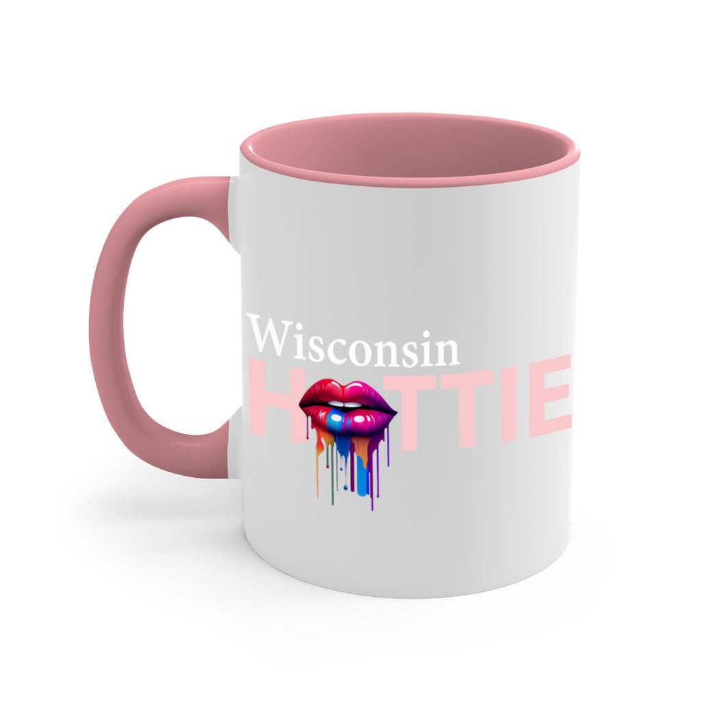 Wisconsin Hottie with dripping lips 123#- Hottie Collection-Mug / Coffee Cup
