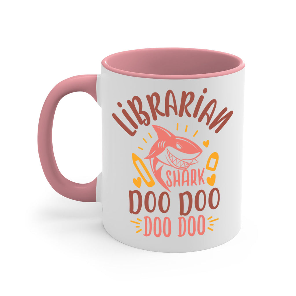 librarian shark doo doo 2#- librarian-Mug / Coffee Cup
