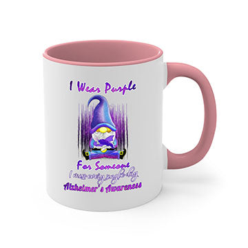 Alzheimers Awareness Products I Wear Purple Ribbon Gnome 22#- alzheimers-Mug / Coffee Cup