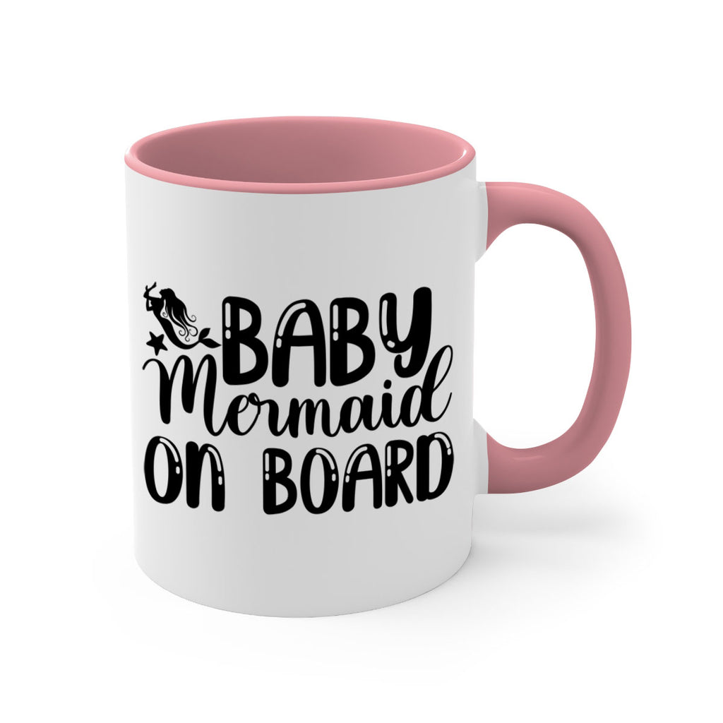 Baby Mermaid on Board 35#- mermaid-Mug / Coffee Cup