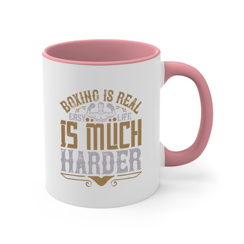 Boxing is real easy Life is much harder 1571#- boxing-Mug / Coffee Cup