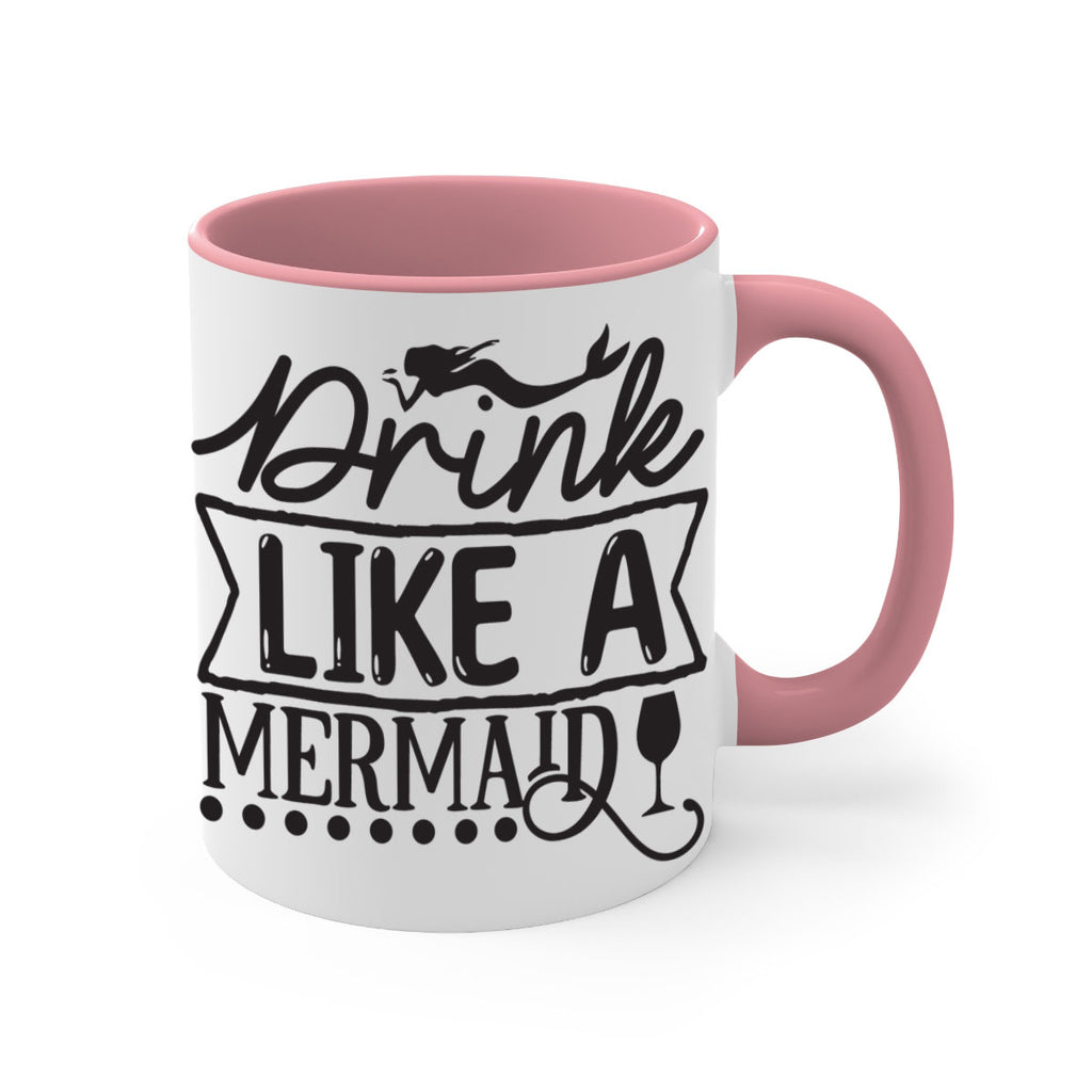 Drink like a mermaid 147#- mermaid-Mug / Coffee Cup