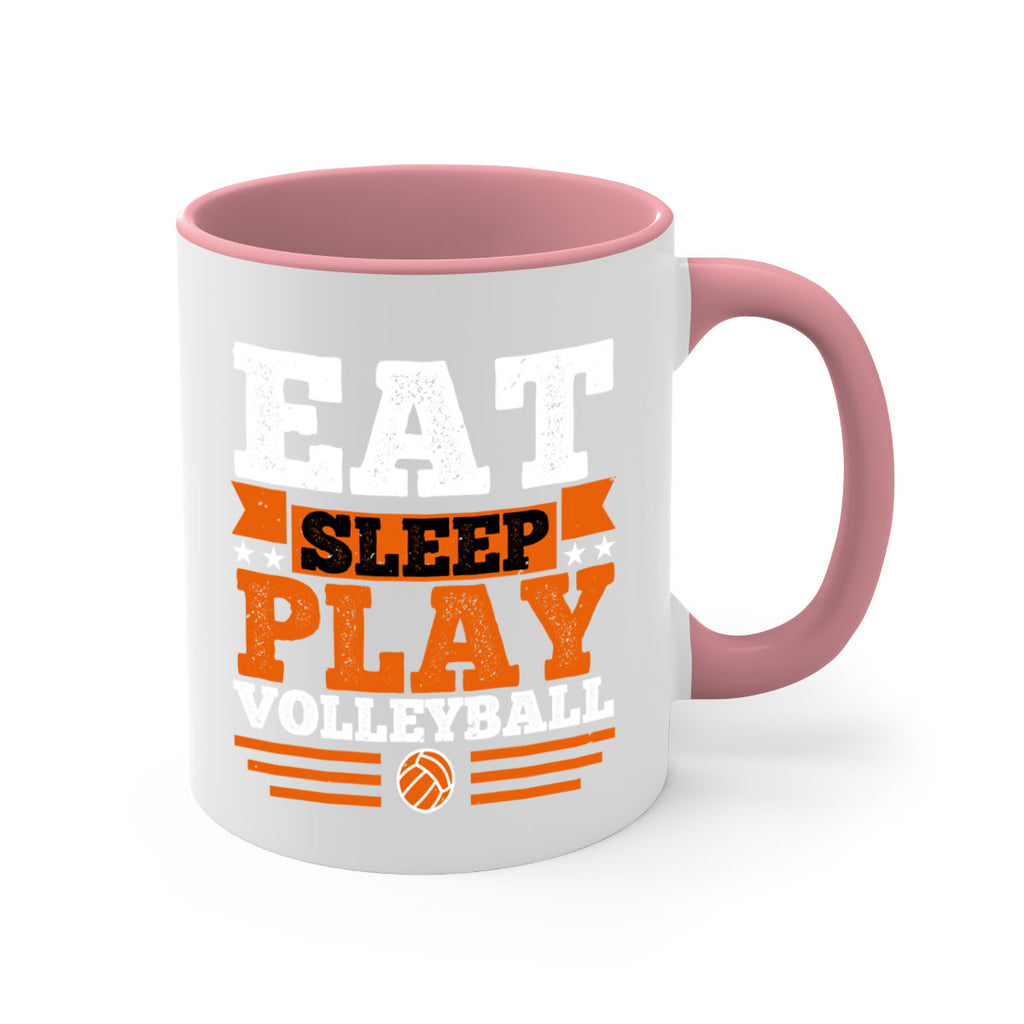 Eat sleep play volleyball 2341#- basketball-Mug / Coffee Cup