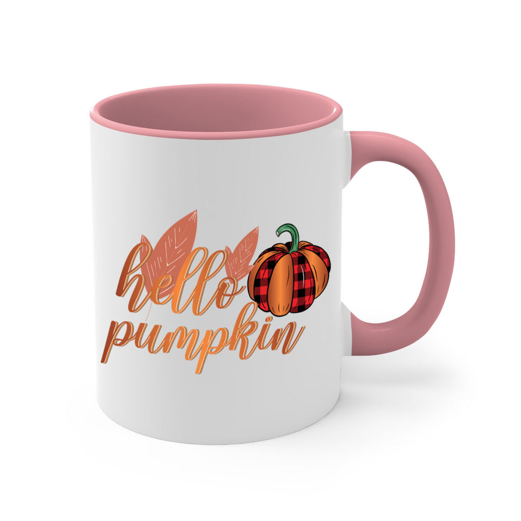 Hello Pumpkin 294#- fall-Mug / Coffee Cup