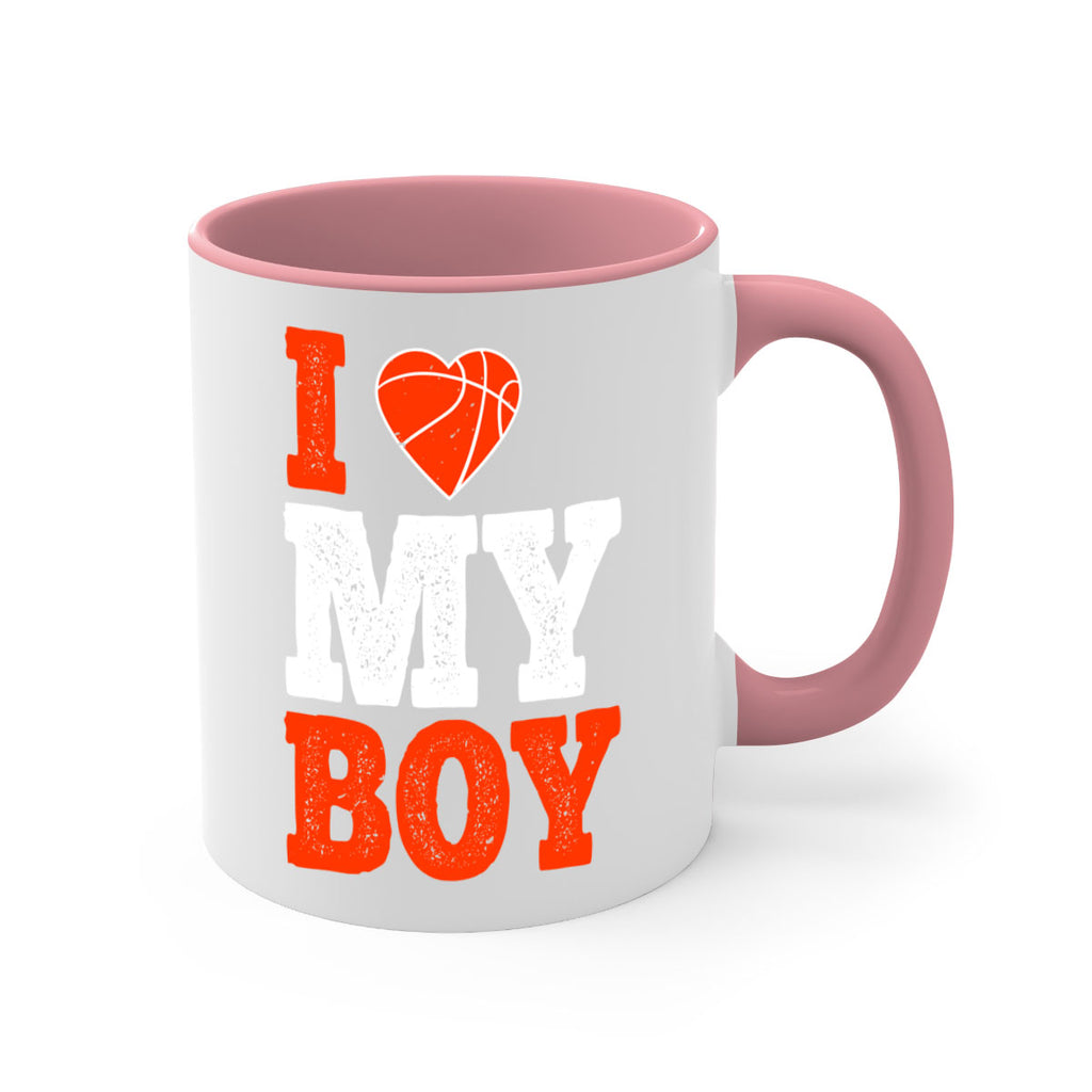 I love my boy 2255#- basketball-Mug / Coffee Cup
