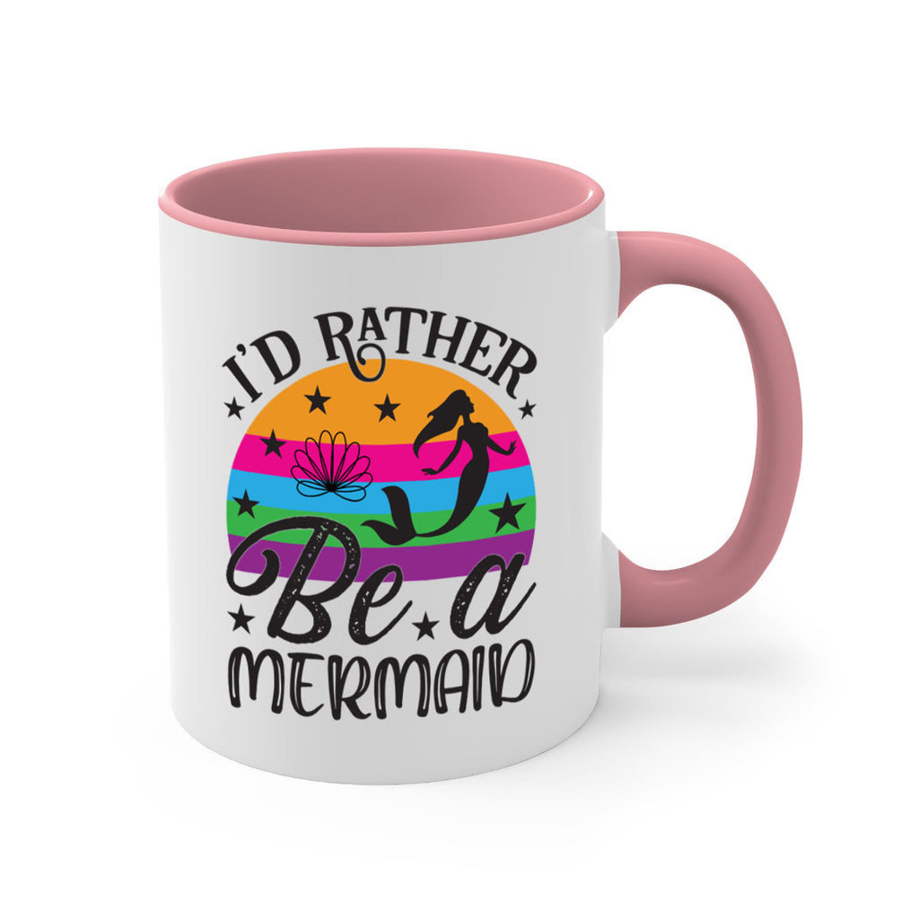 Id rather be a mermaid 236#- mermaid-Mug / Coffee Cup